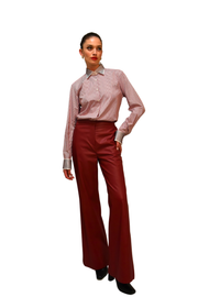 Camicia Di cotone a righe con cristalli ODI ET AMO