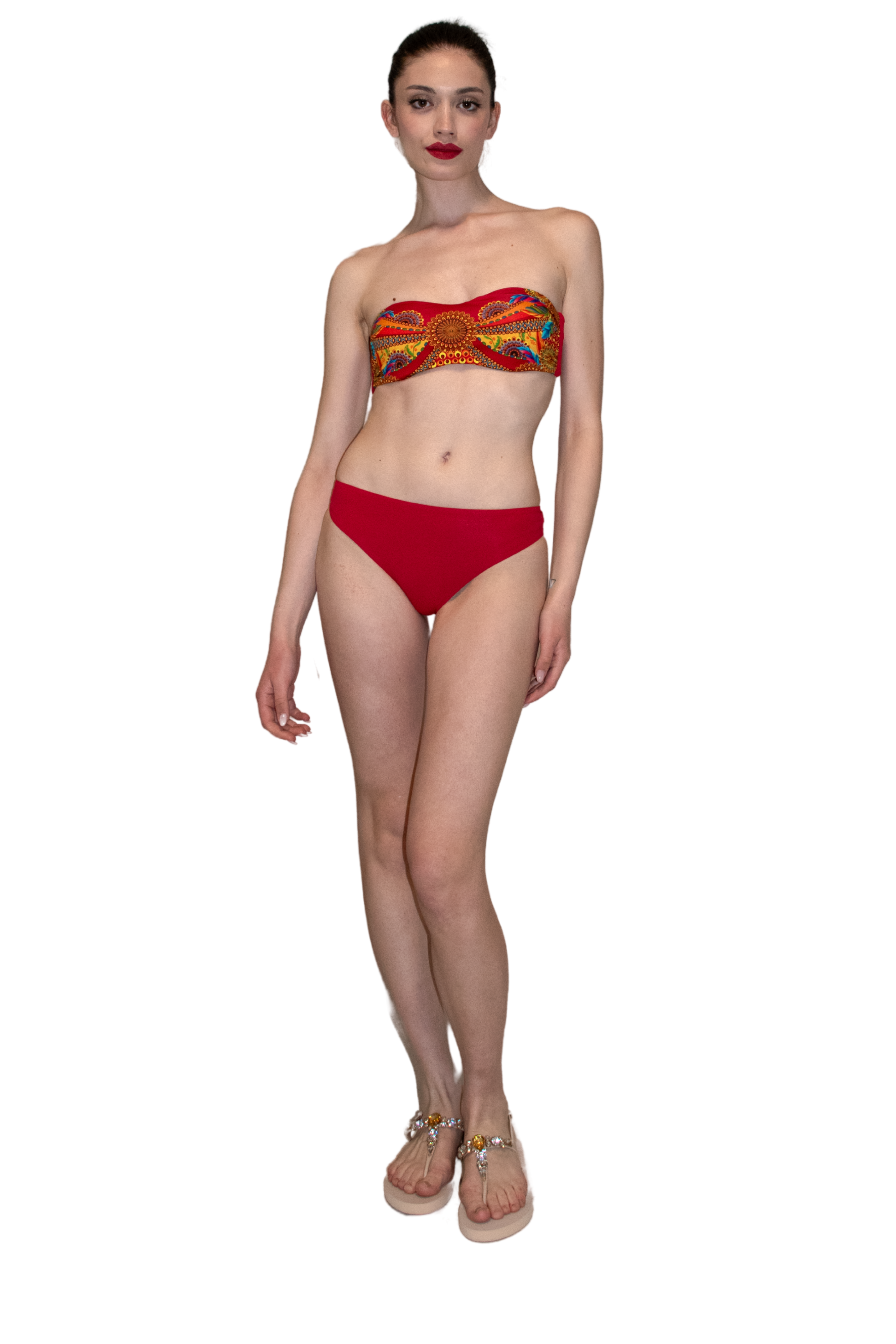 Costume bikini fascia senza ferretto stampa Rio de Janeiro GIADAMARINA