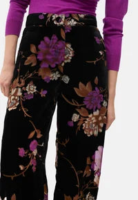 Nuova Collezione Pantaloni larghi in velluto fantasia LOLA CASADEMUNT