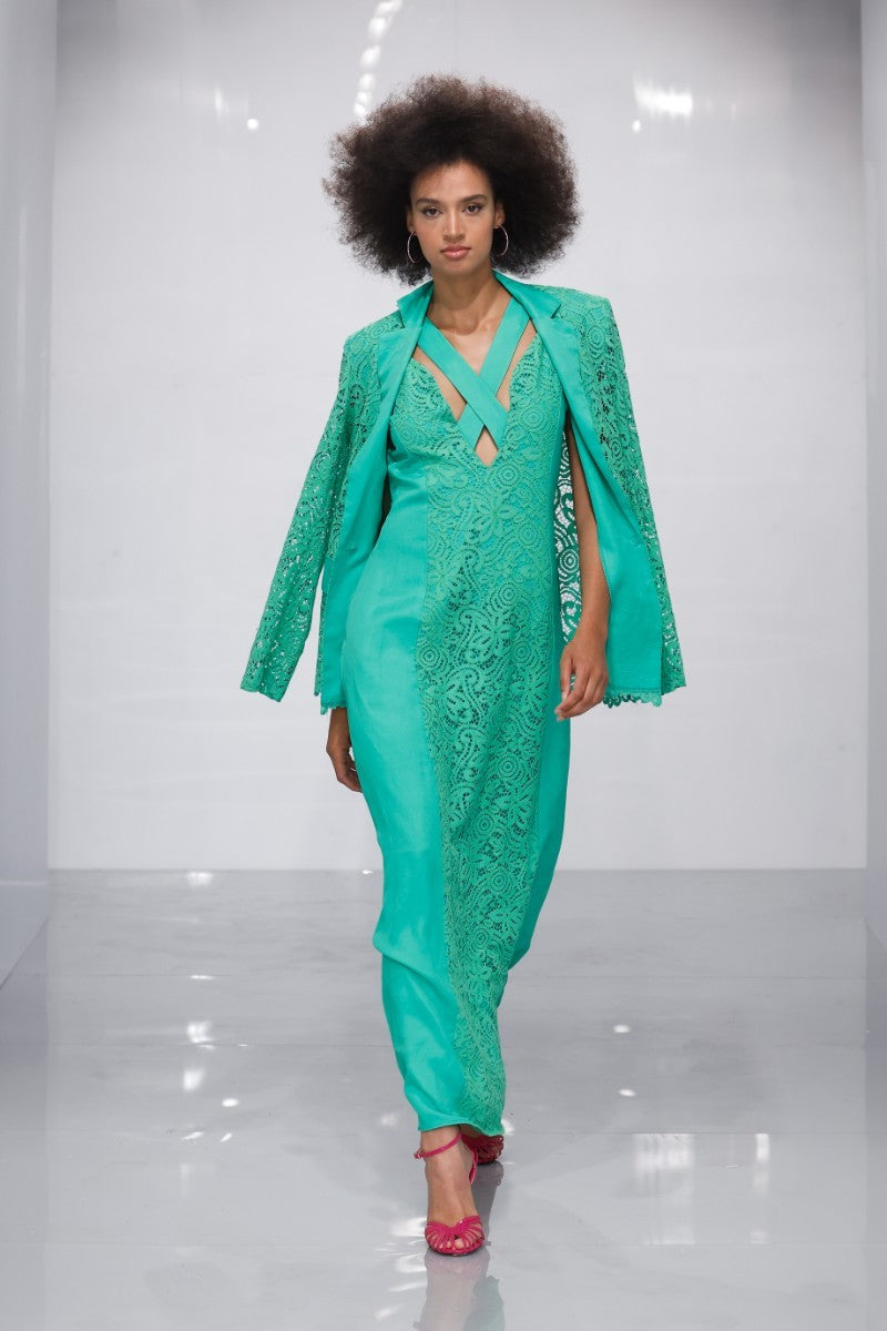 Giacca blazer in pizzo macramè LAFTY LIE