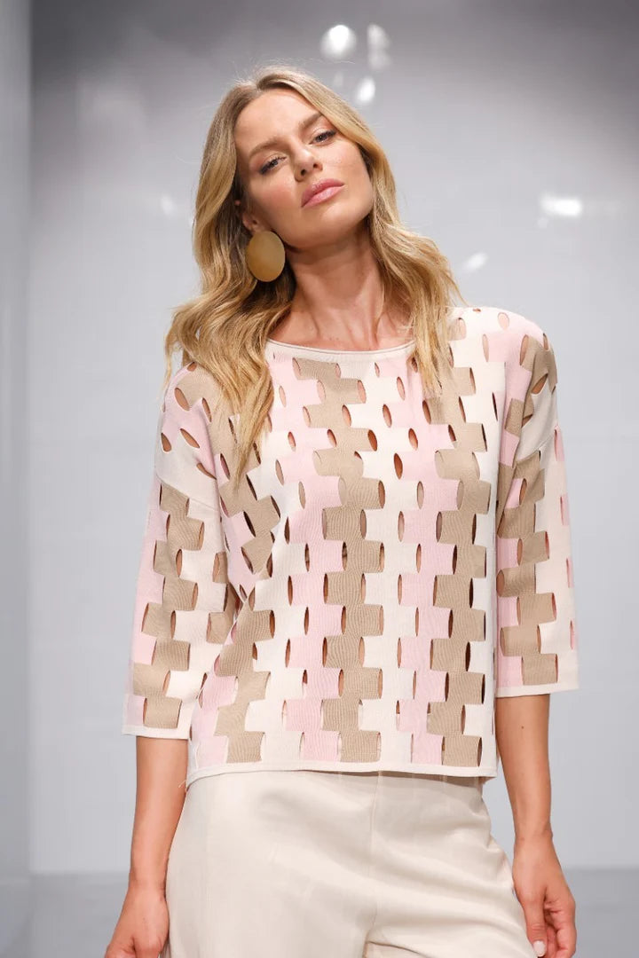 Maglia in viscosa lavorazione laser LAFTY LIE