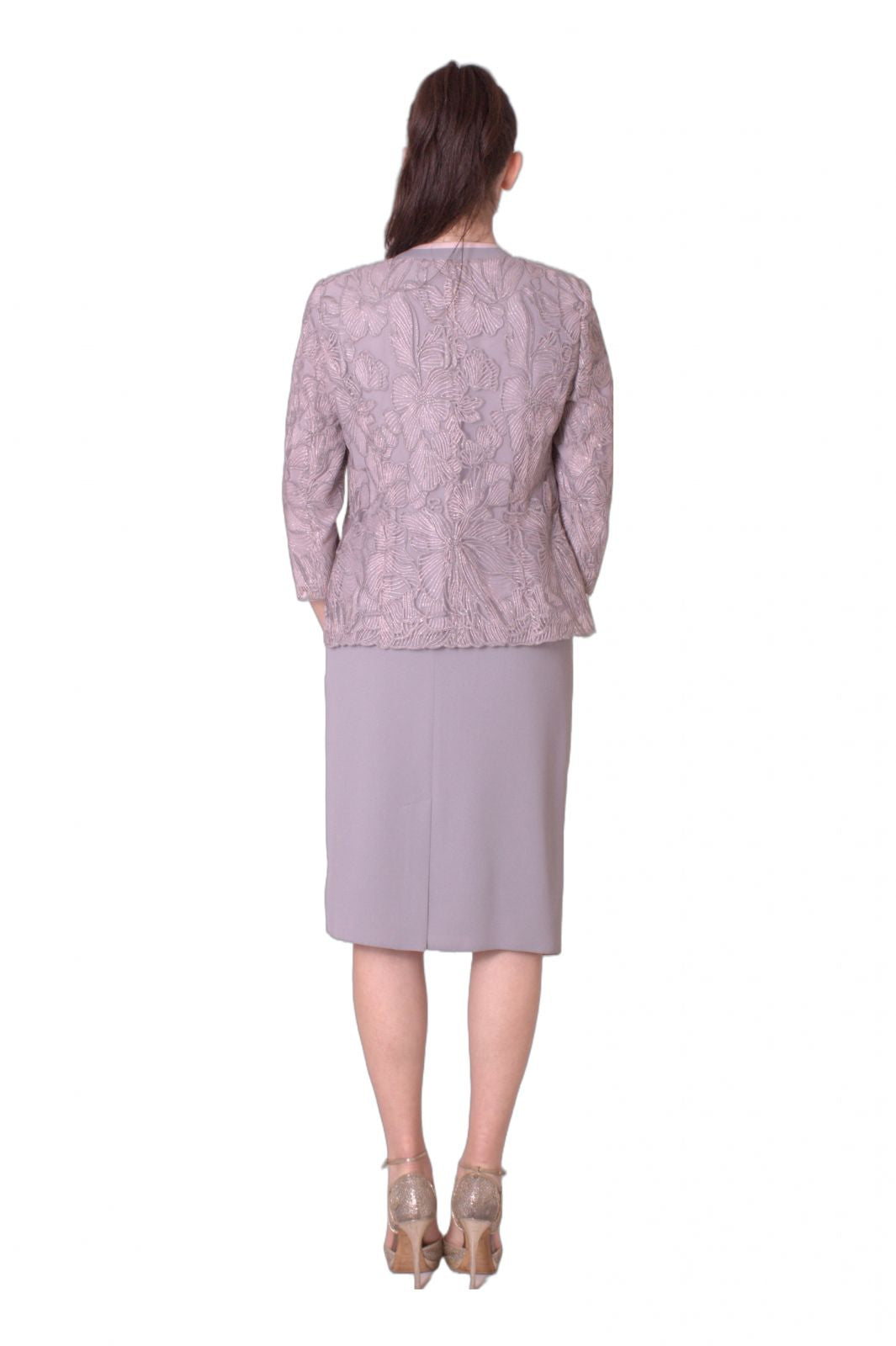 Completo abito e giacca con ricami lurex MARIA VITTORIA VINCI