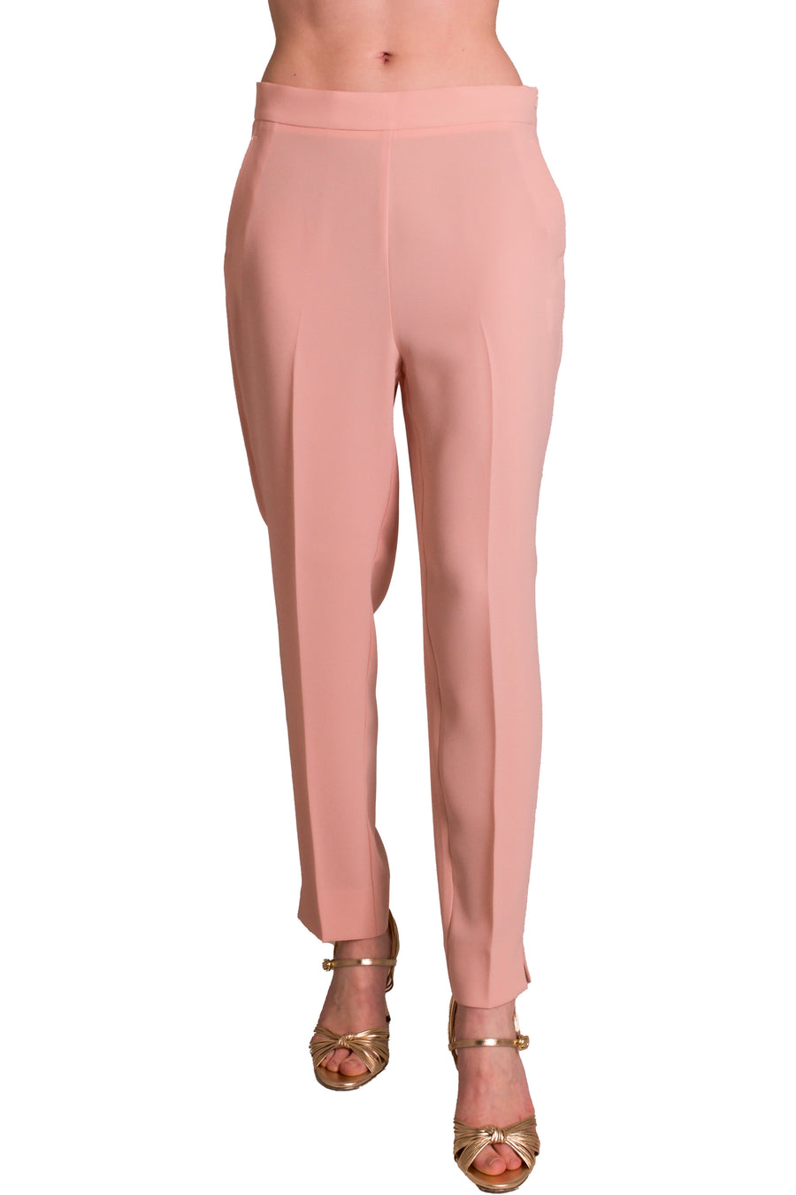 Pantaloni dritti in crepe grezza ALBA CONDE