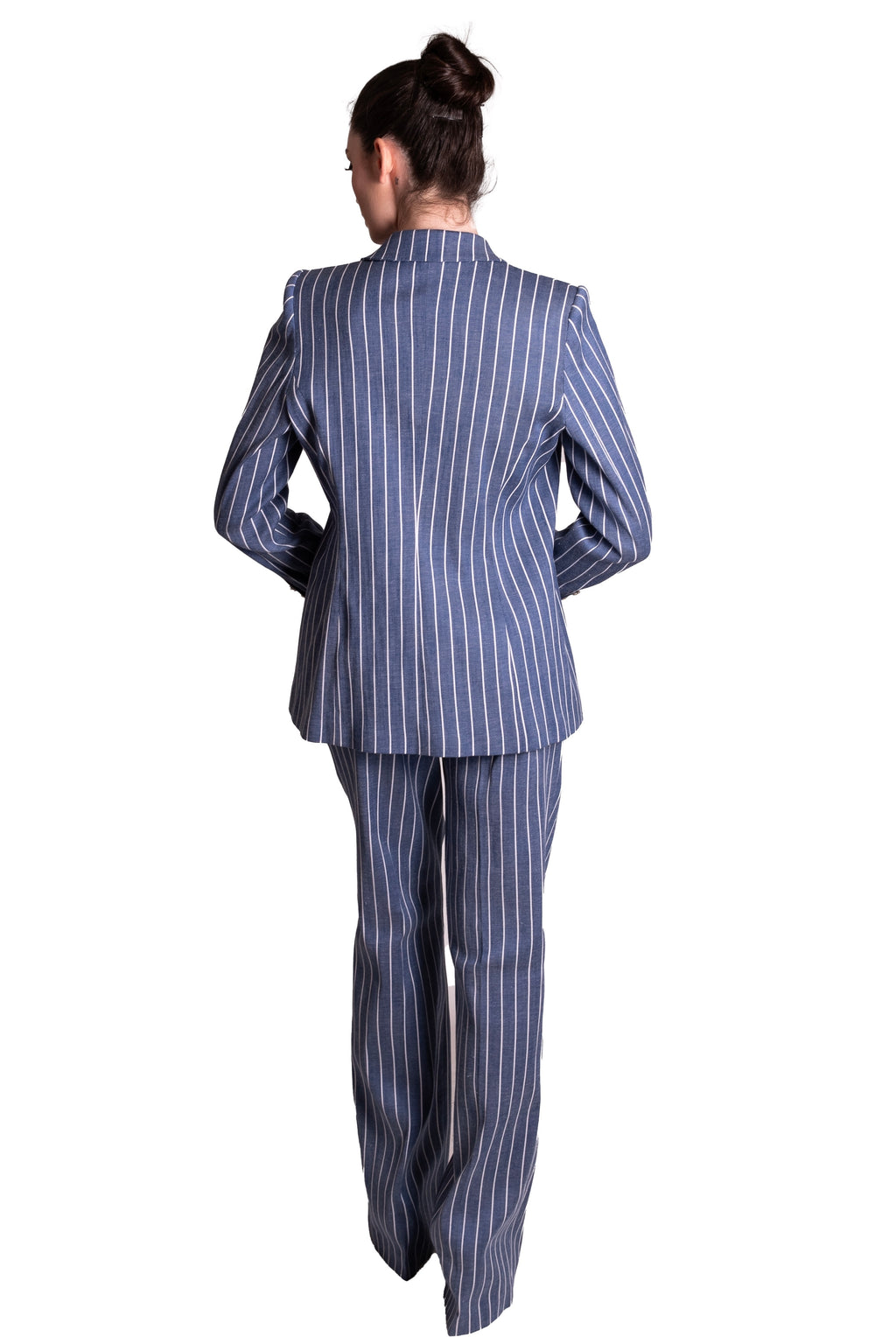 Giacca gessata a Doppiopetto CLO'