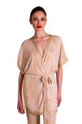 Giacca kimono in maglia lurex jacquard ANITIE'