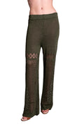 Pantaloni palazzo In Maglia lurex lavorazione crochet Z.O.E.