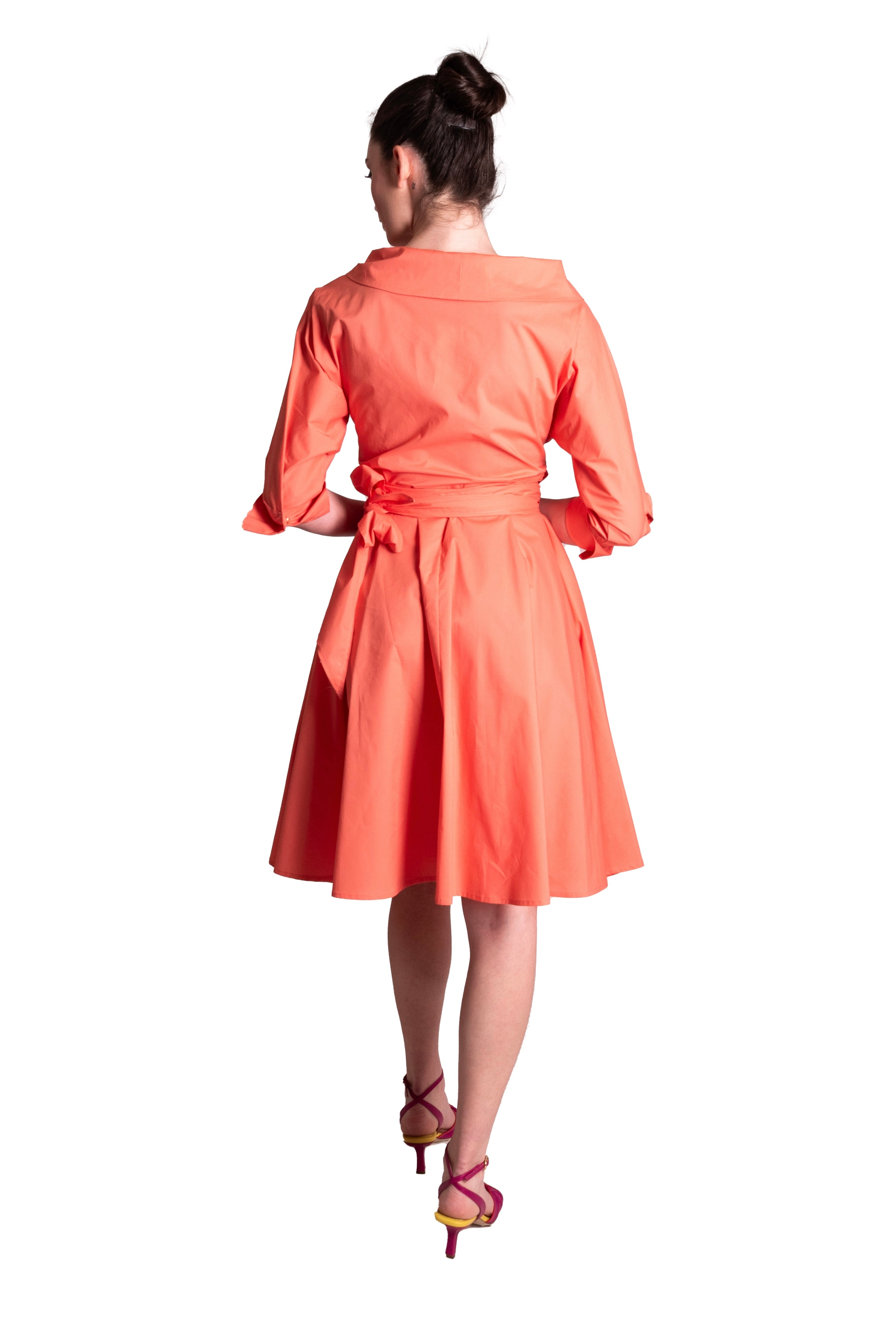 Abito di cotone a portafoglio CLO'