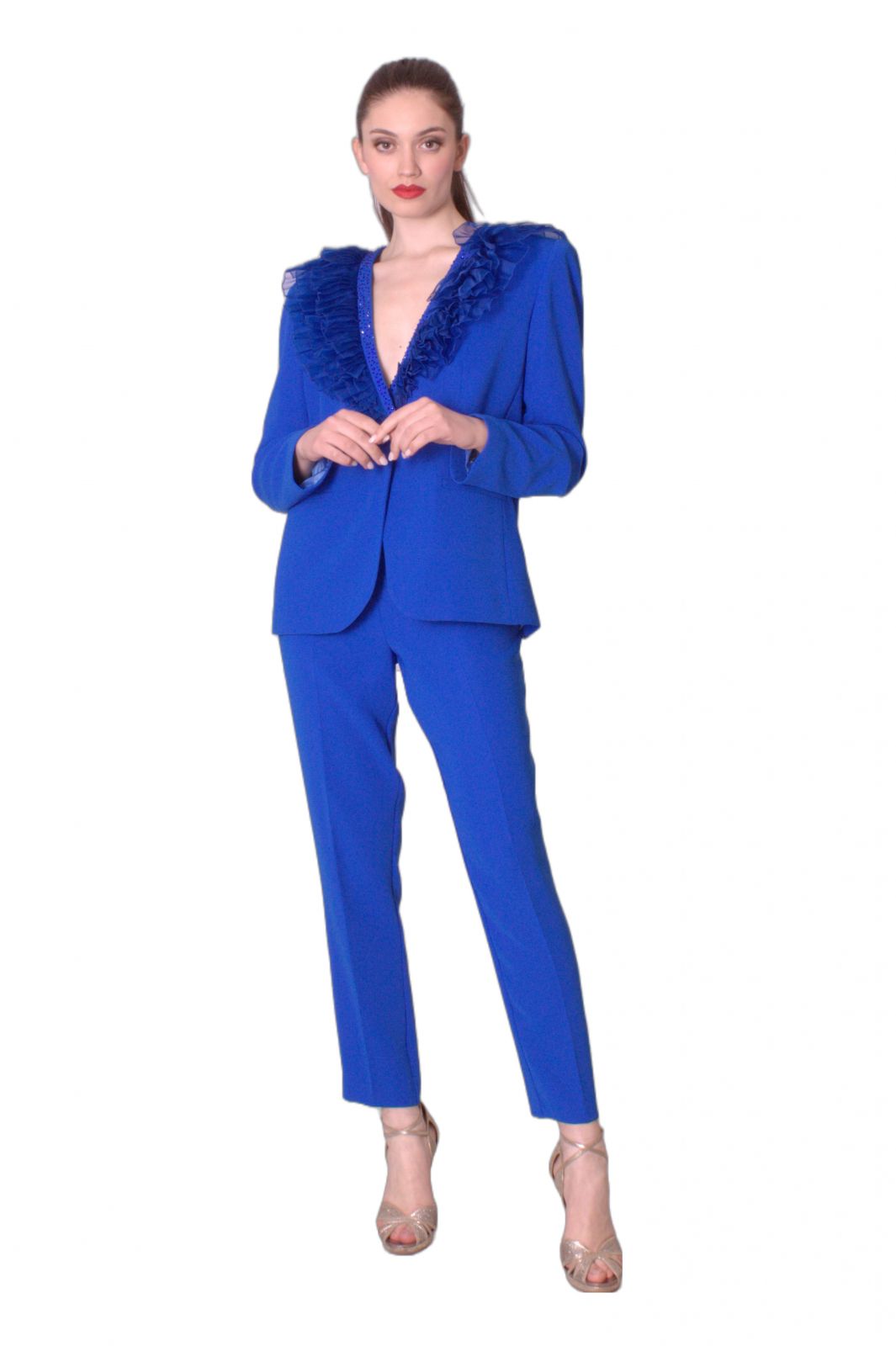 Pantaloni a sigaretta in cady LOVE TO LOVE Gai Mattiolo