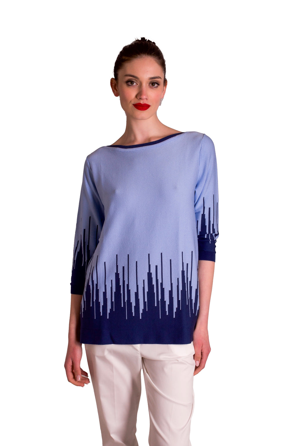 Maglia bicolor a scatola Z.O.E.