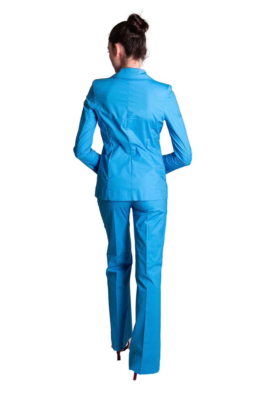 Pantalone a trombetta in cotone stretch CLO'