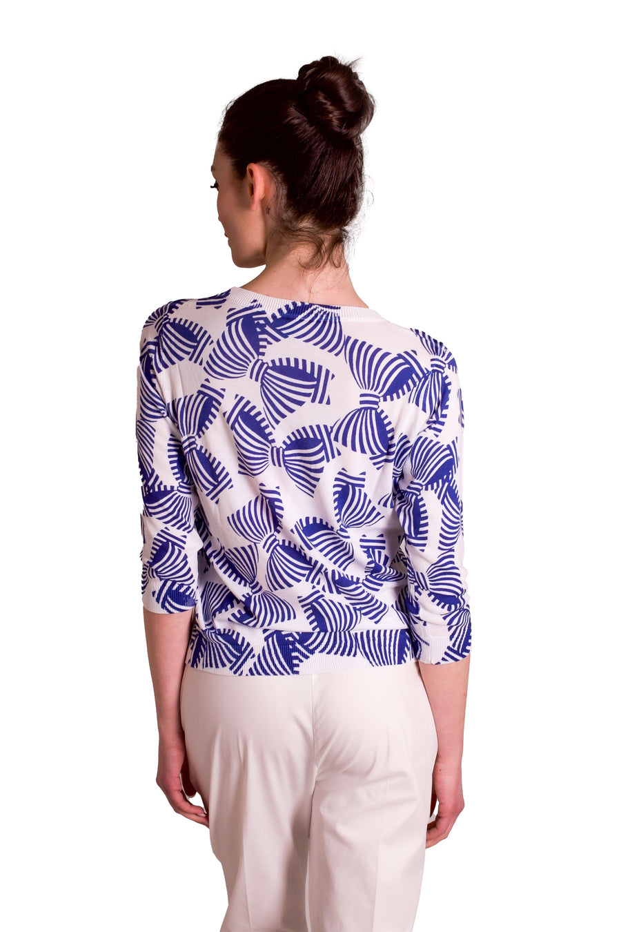Maglia in viscosa stampa fiocchi Z.O.E.