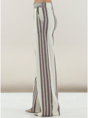 Pantaloni palazzo in tessuto rachel con lurex PHO