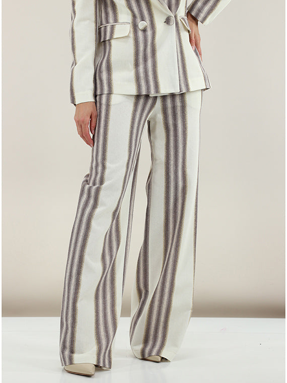 Pantaloni palazzo in tessuto rachel con lurex PHO