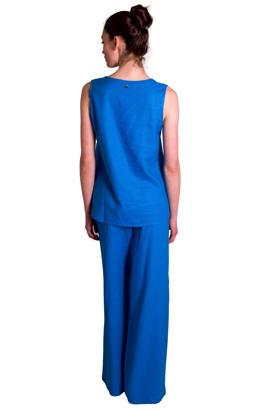 Pantaloni palazzo in misto lino JEANS&POLO