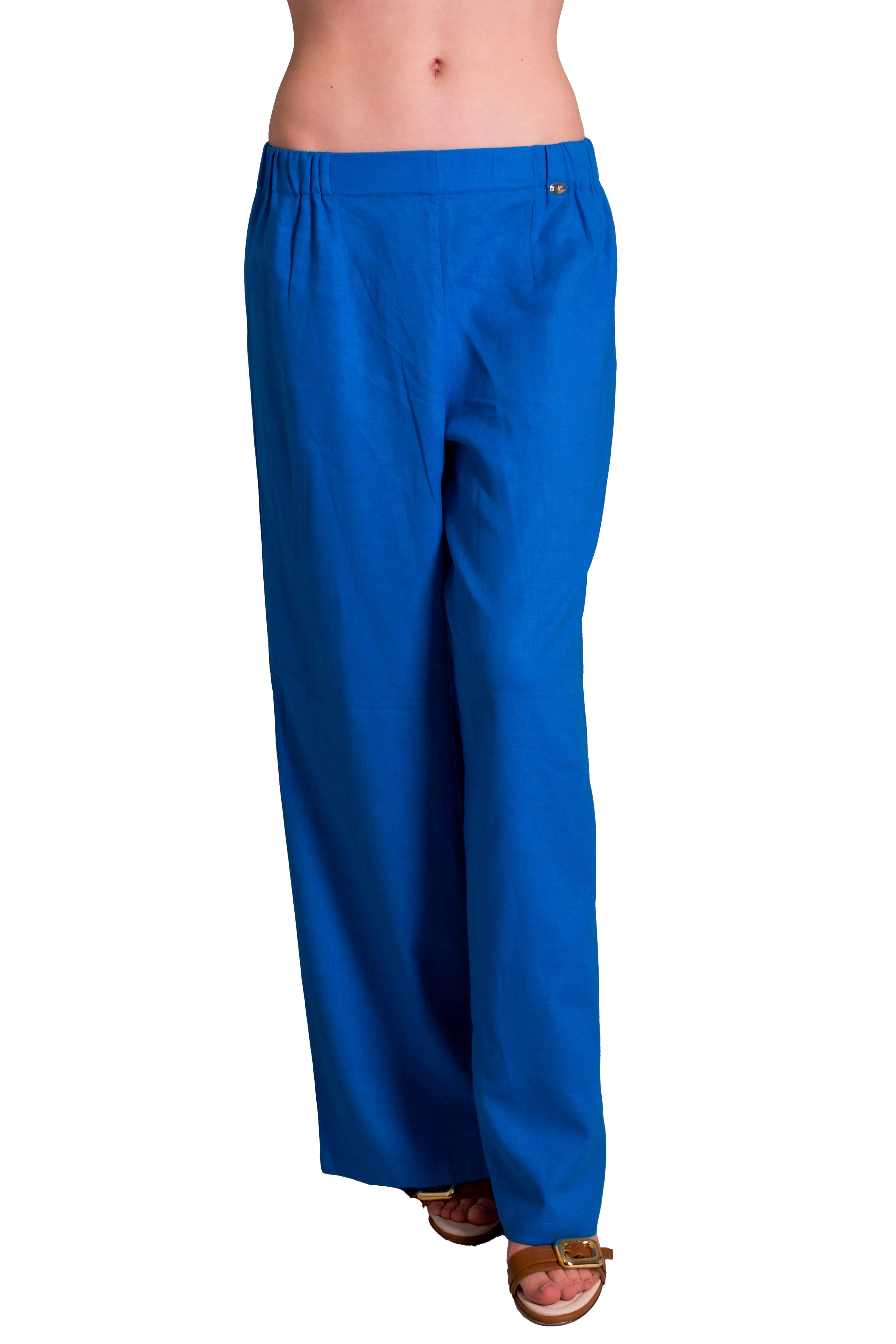 Pantaloni palazzo in misto lino JEANS&POLO