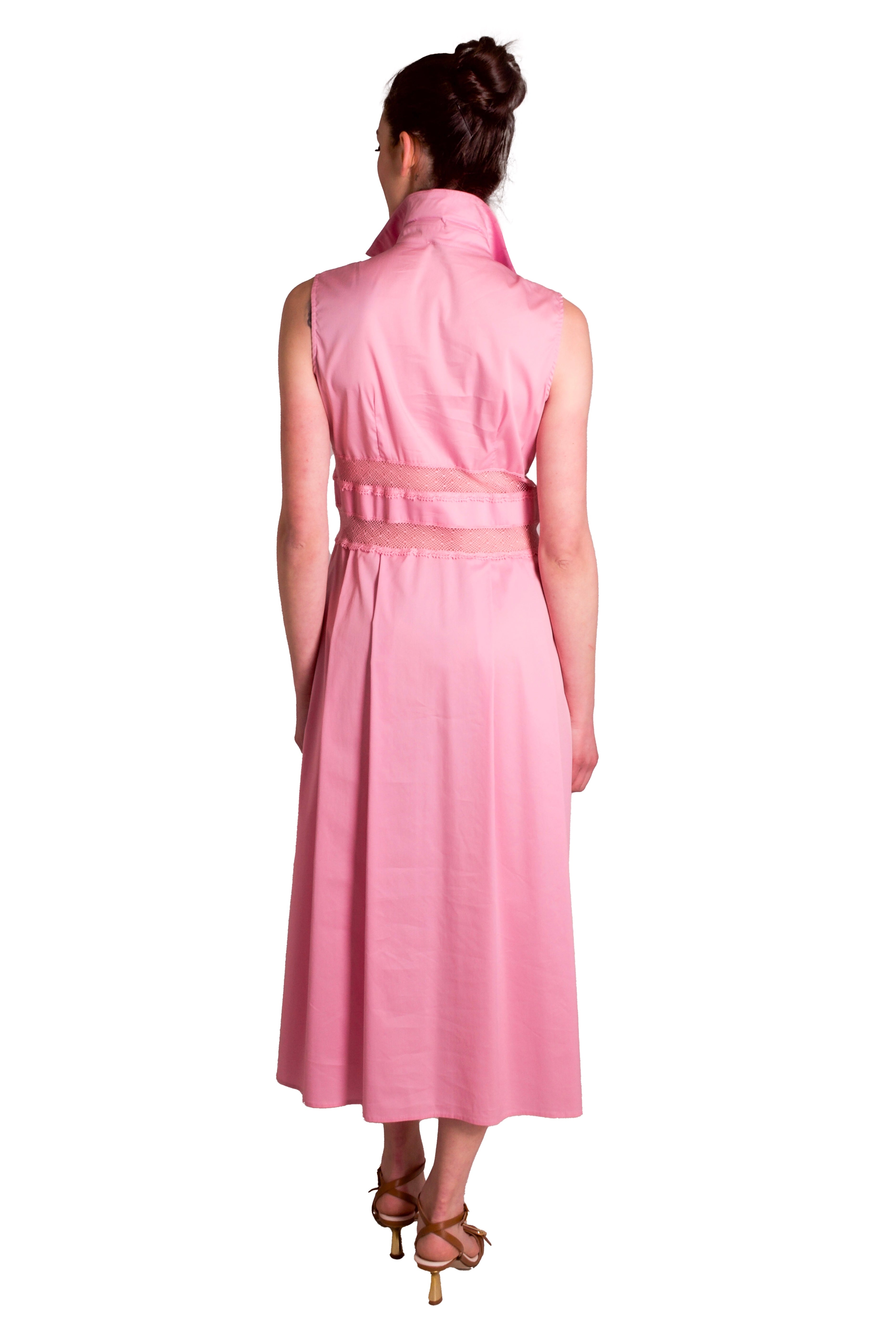 Abito abbottonato con inserti di pizzo MADDALENA DI LORENZO