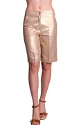 Bermuda in tessuto spalmato oro LAFTY LIE