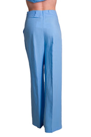 Pantaloni palazzo in misto lino MADDALENA DI LORENZO