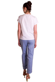T-shirt di cotone stampa Topolino con punti luce Z.O.E.