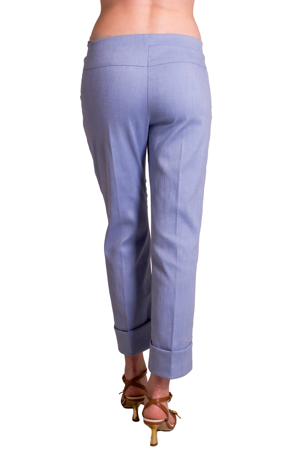 Pantaloni dritti di cotone con risvolto Z.O.E.