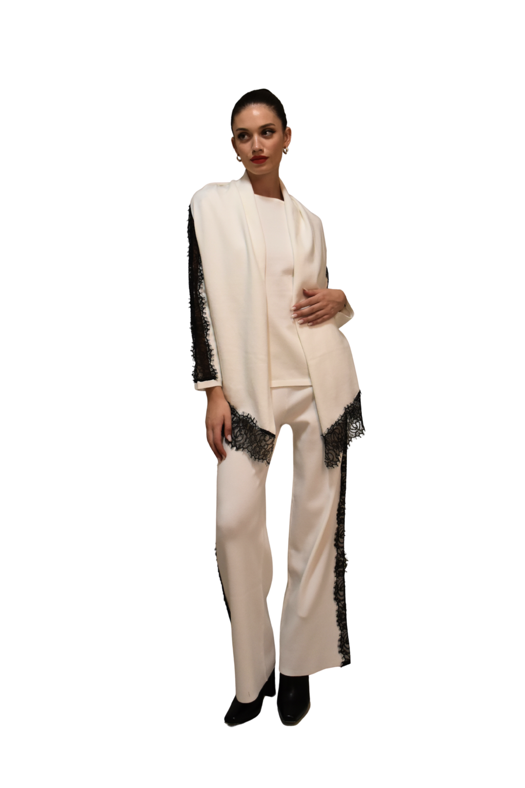 Maglia in viscosa dettaglio pizzo LAFTY LIE