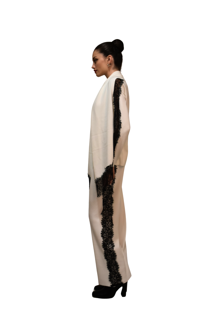 Maglia in viscosa dettaglio pizzo LAFTY LIE