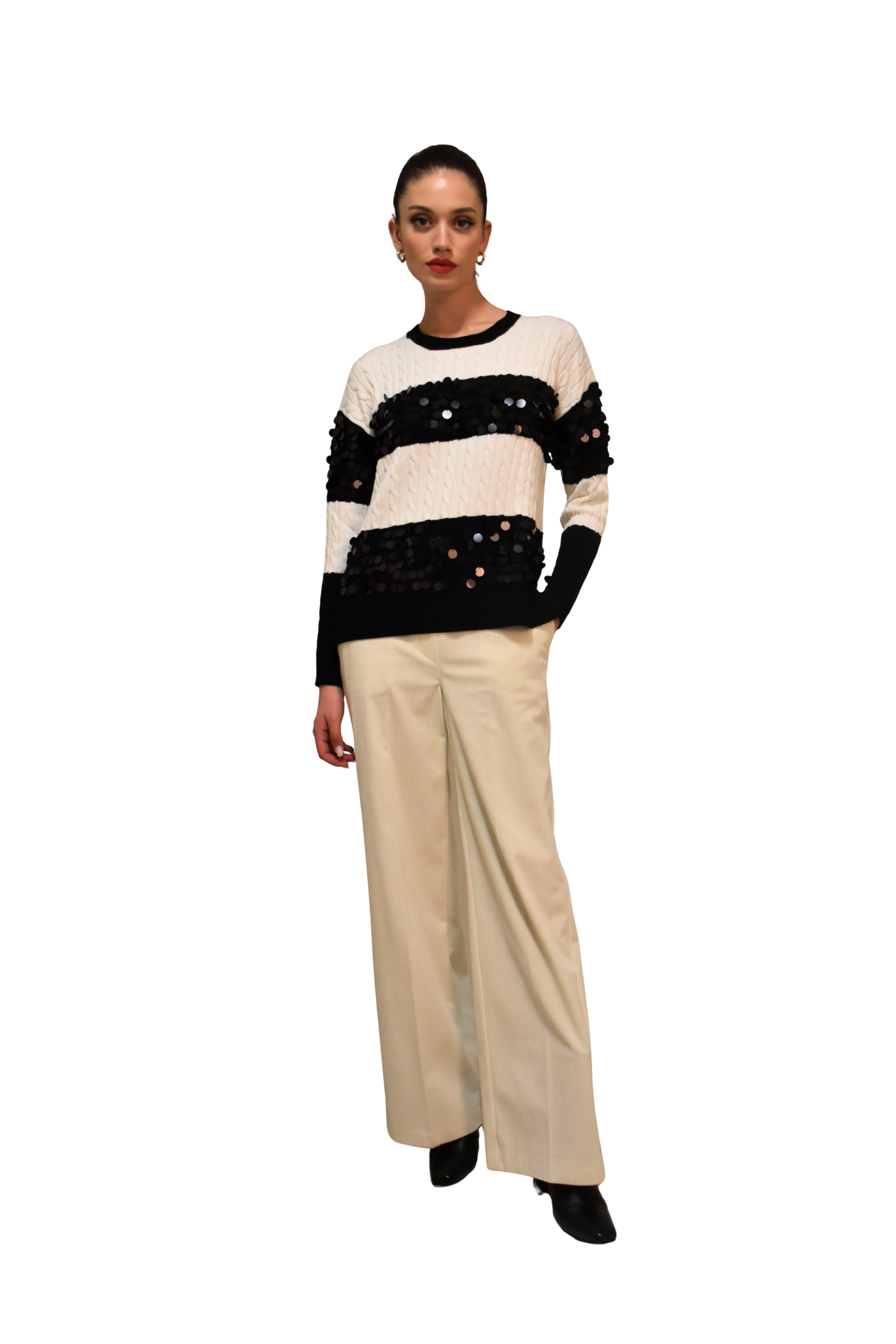 Pantaloni dritti in punto milano LAFTY LIE