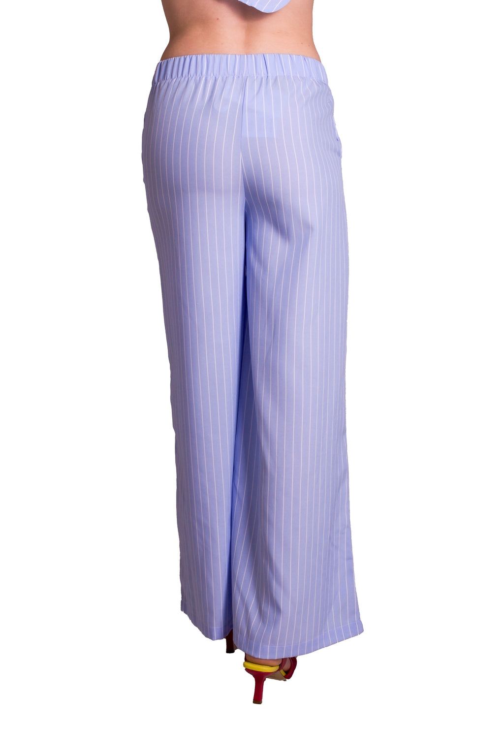 Pantaloni palazzo In cotone gessato Z.O.E.