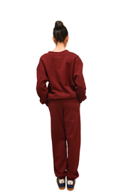 Pantaloni morbidi di felpa motivo paisley ODI ET AMO