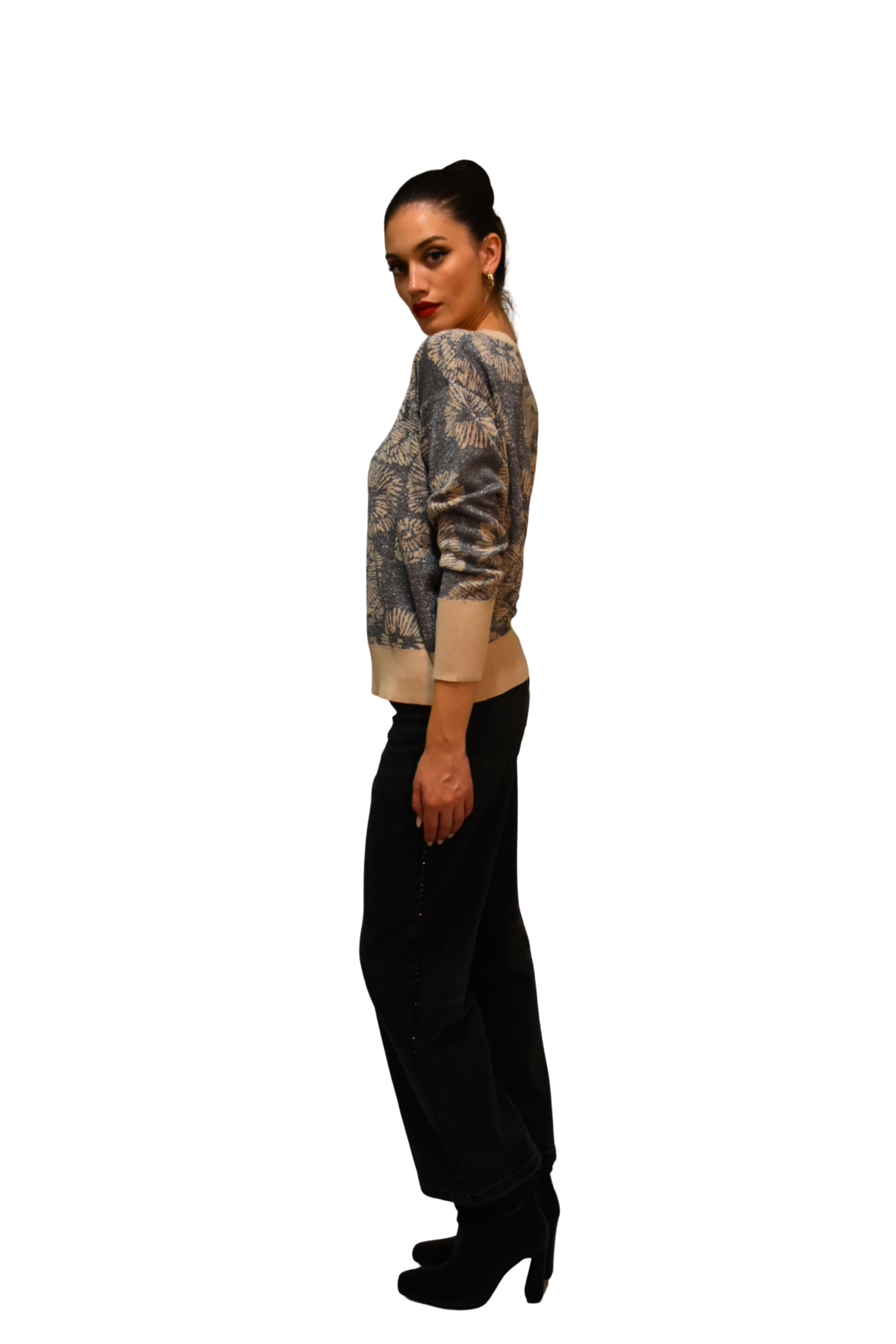 Maglia jacquard in lurex Z.O.E.