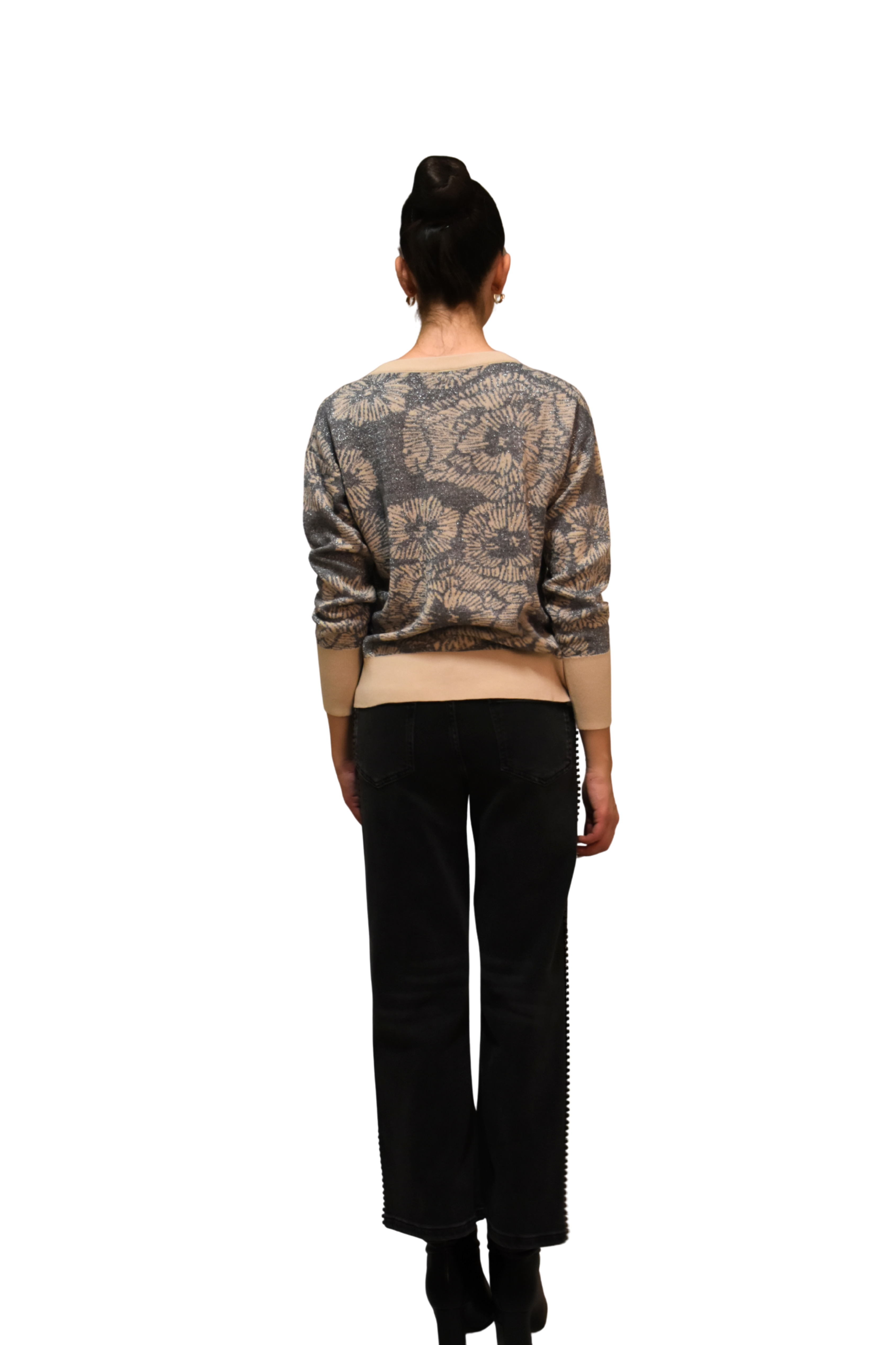 Maglia jacquard con filo argento Z.O.E.