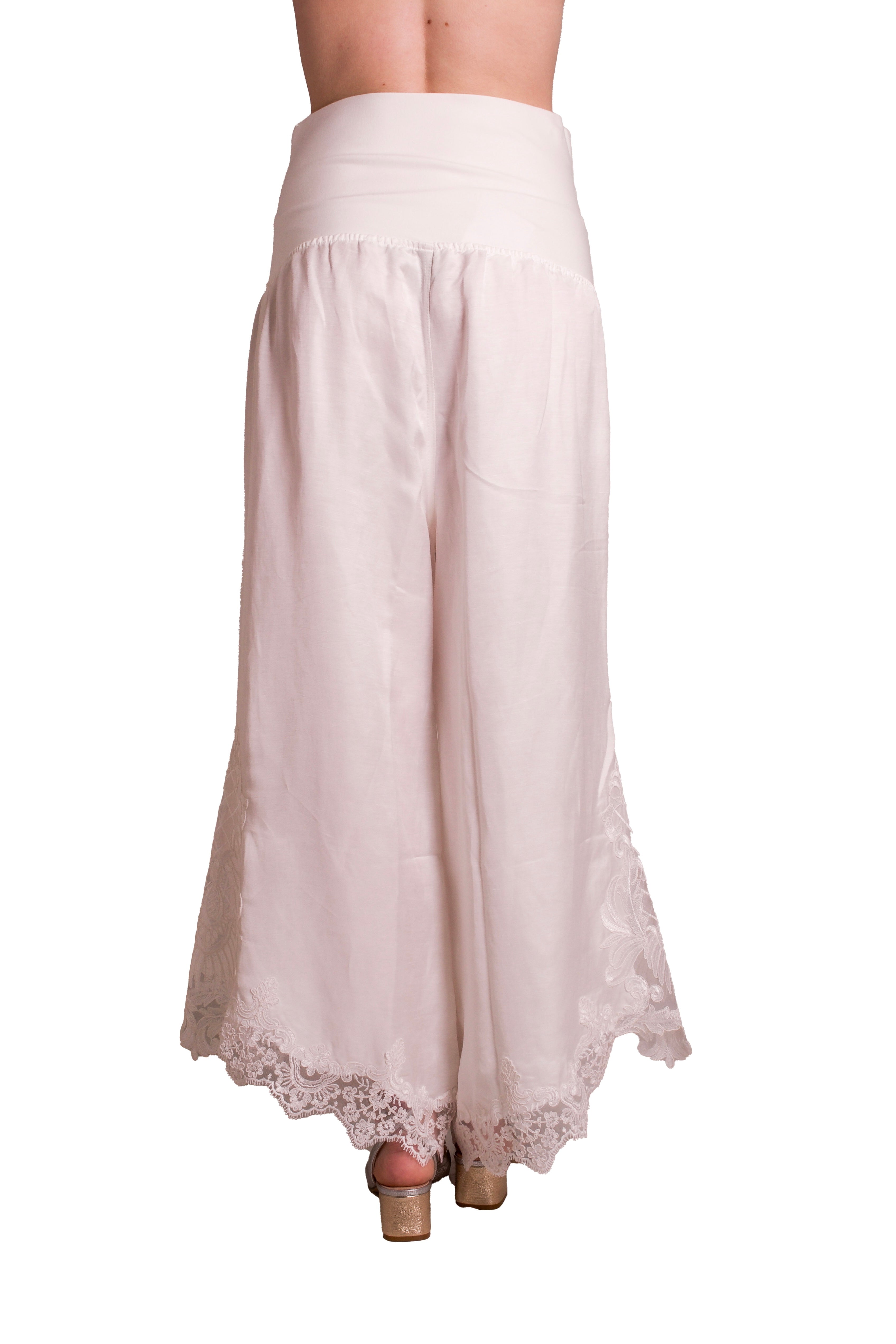 Pantaloni palazzo Con dettaglio Di Pizzo MAURIZIO