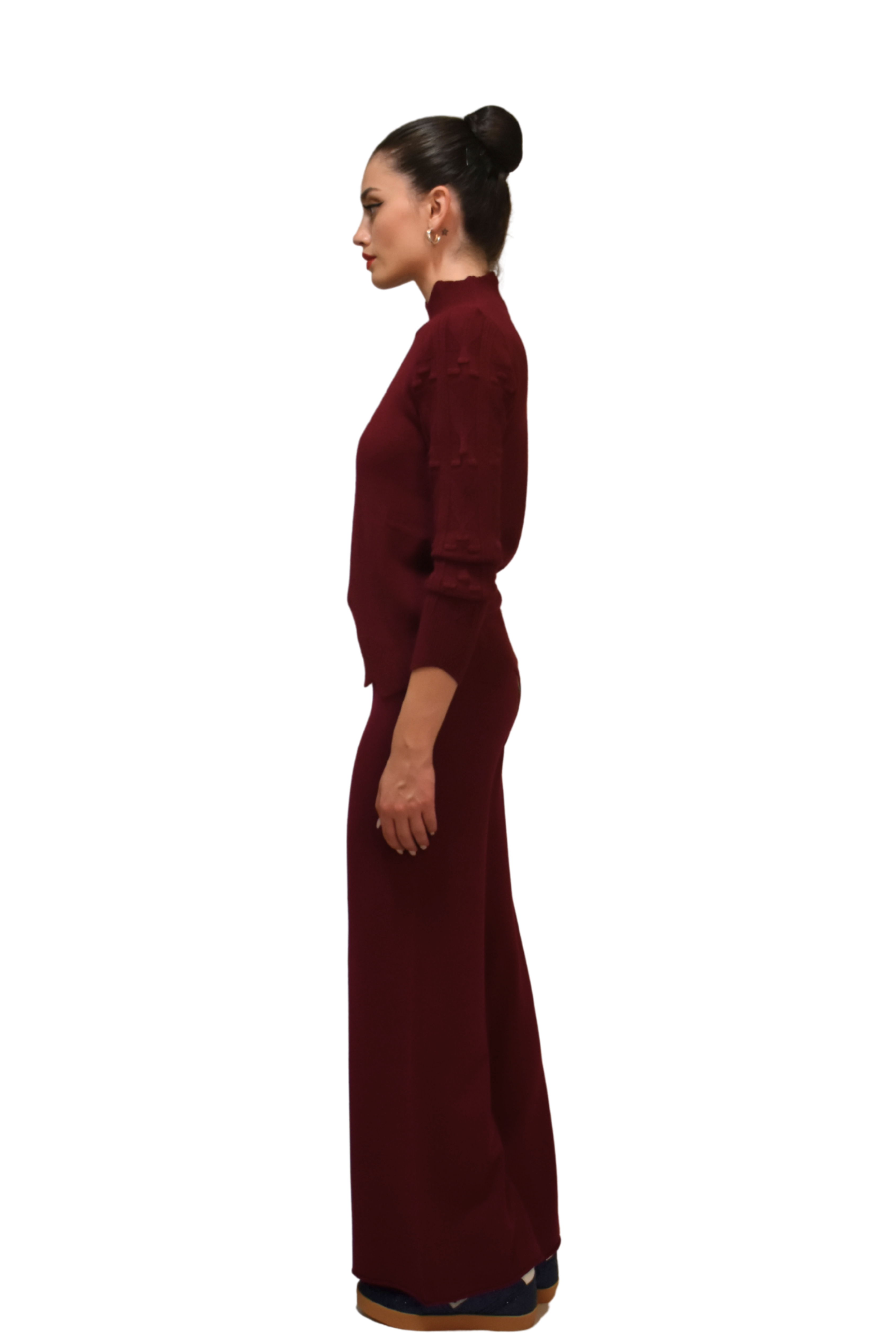 Pantaloni palazzo in maglia Z.O.E.
