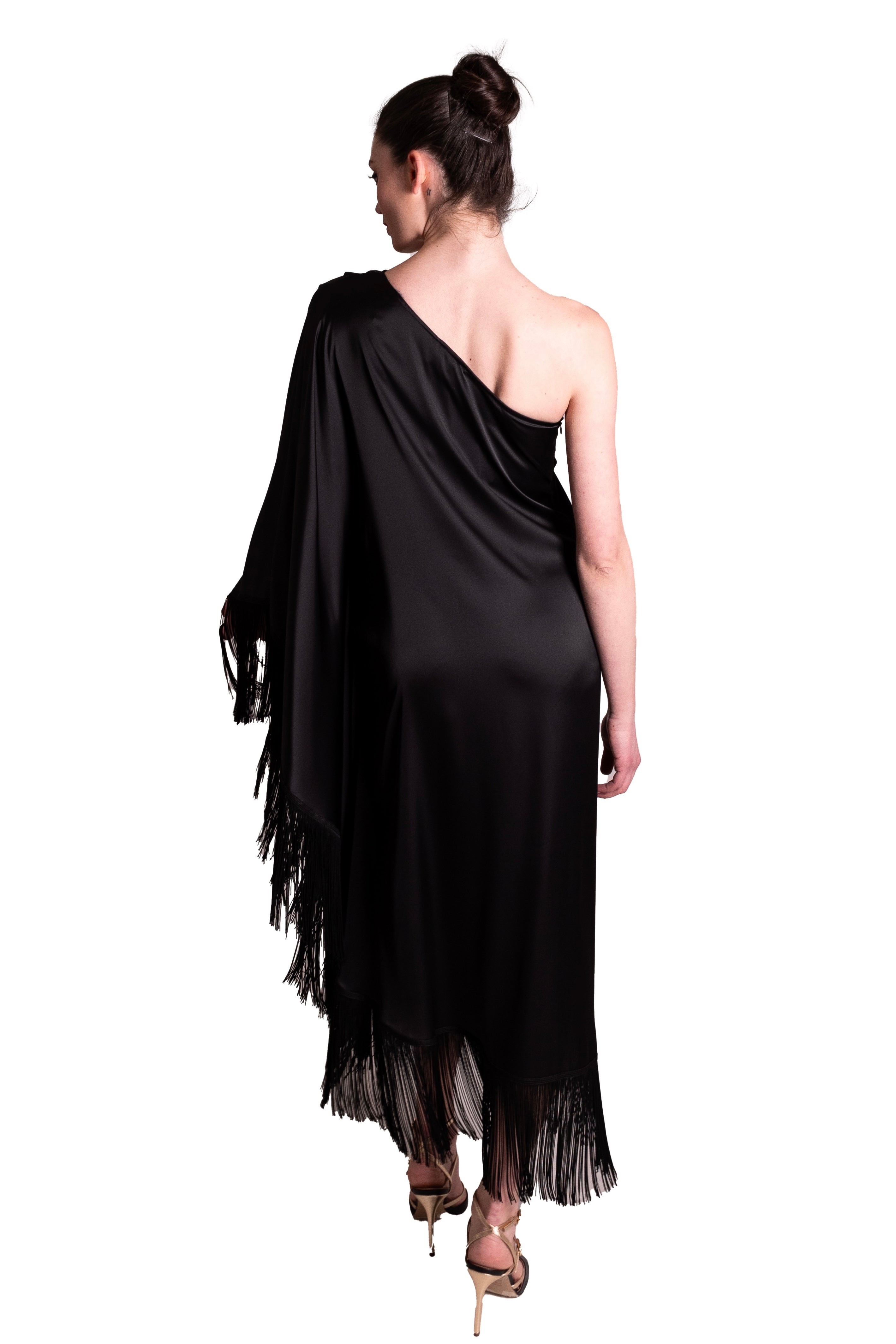 Abito monospalla con frange ATELIER LEGORA