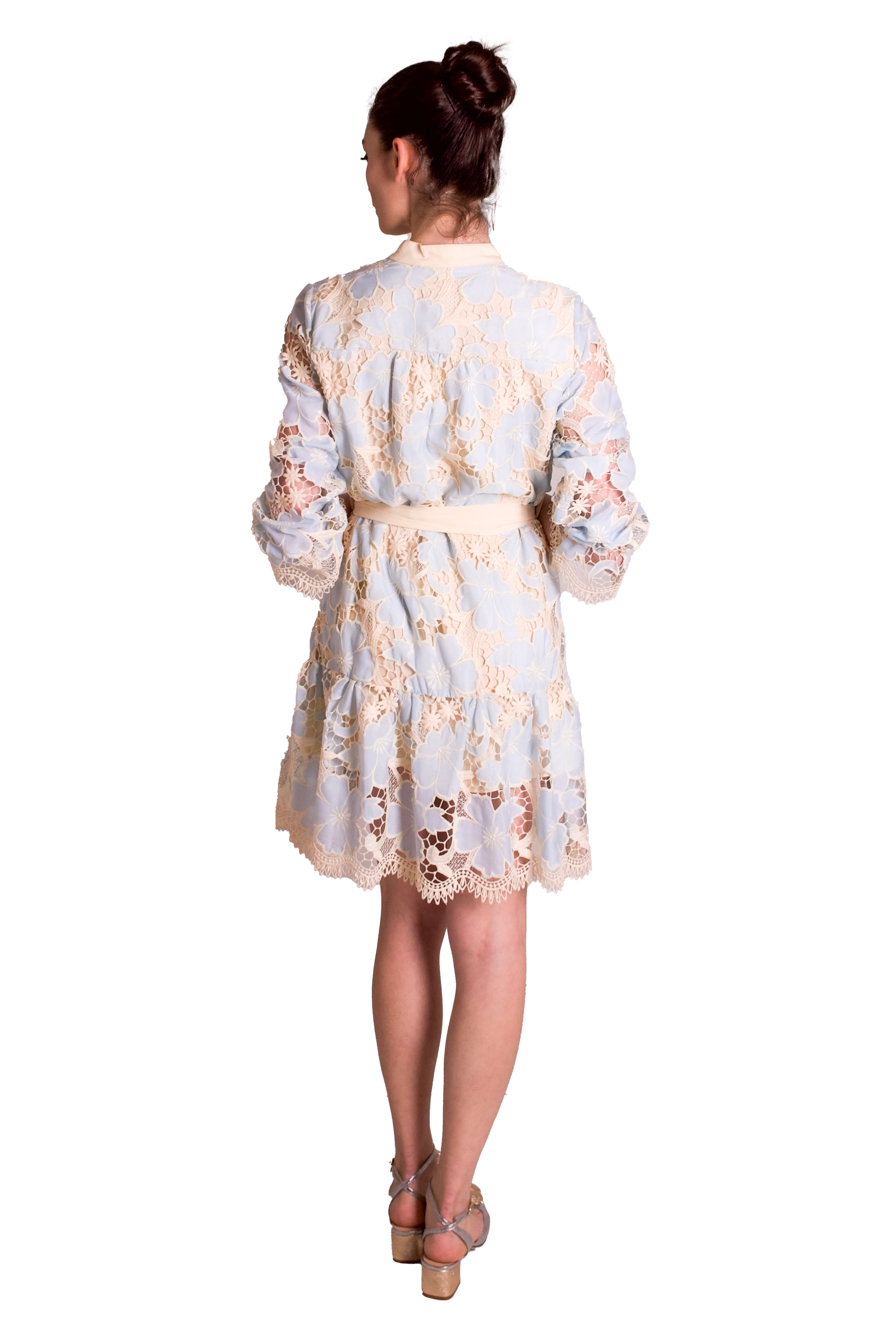 Abito svasato in pizzo macramè PAPERLACE