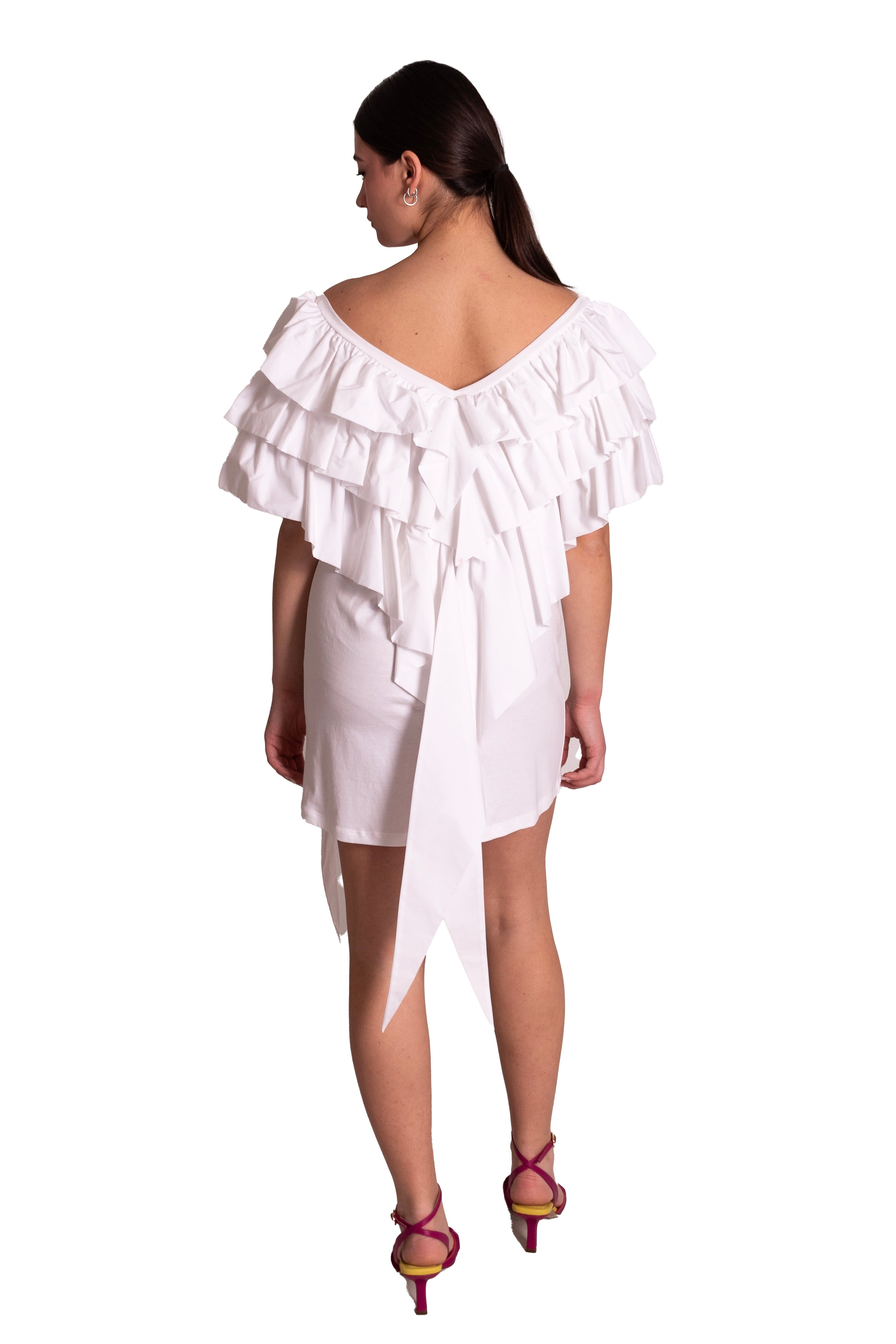 Mini abito arricchito da rouches GINA GORGEOUS