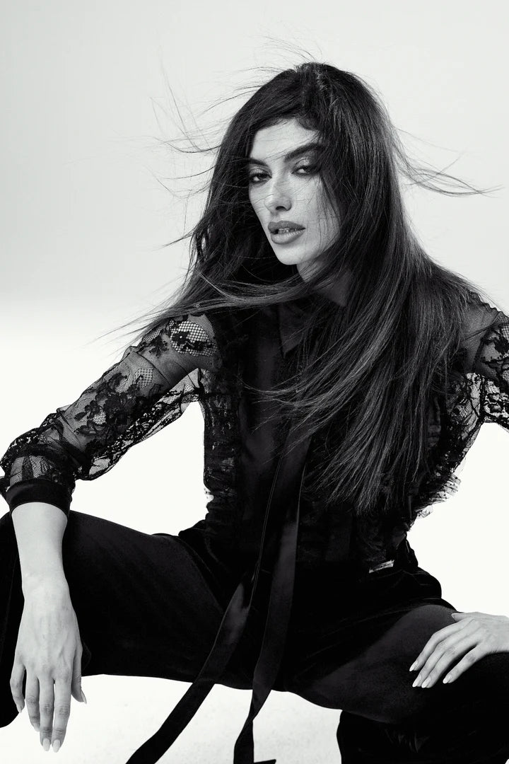 Camicia in chiffon e pizzo ATELIER LEGORA