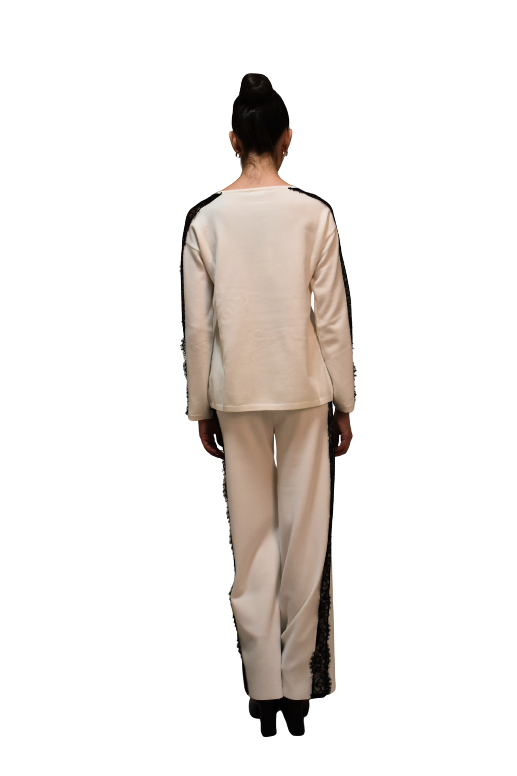 Maglia in viscosa dettaglio pizzo LAFTY LIE