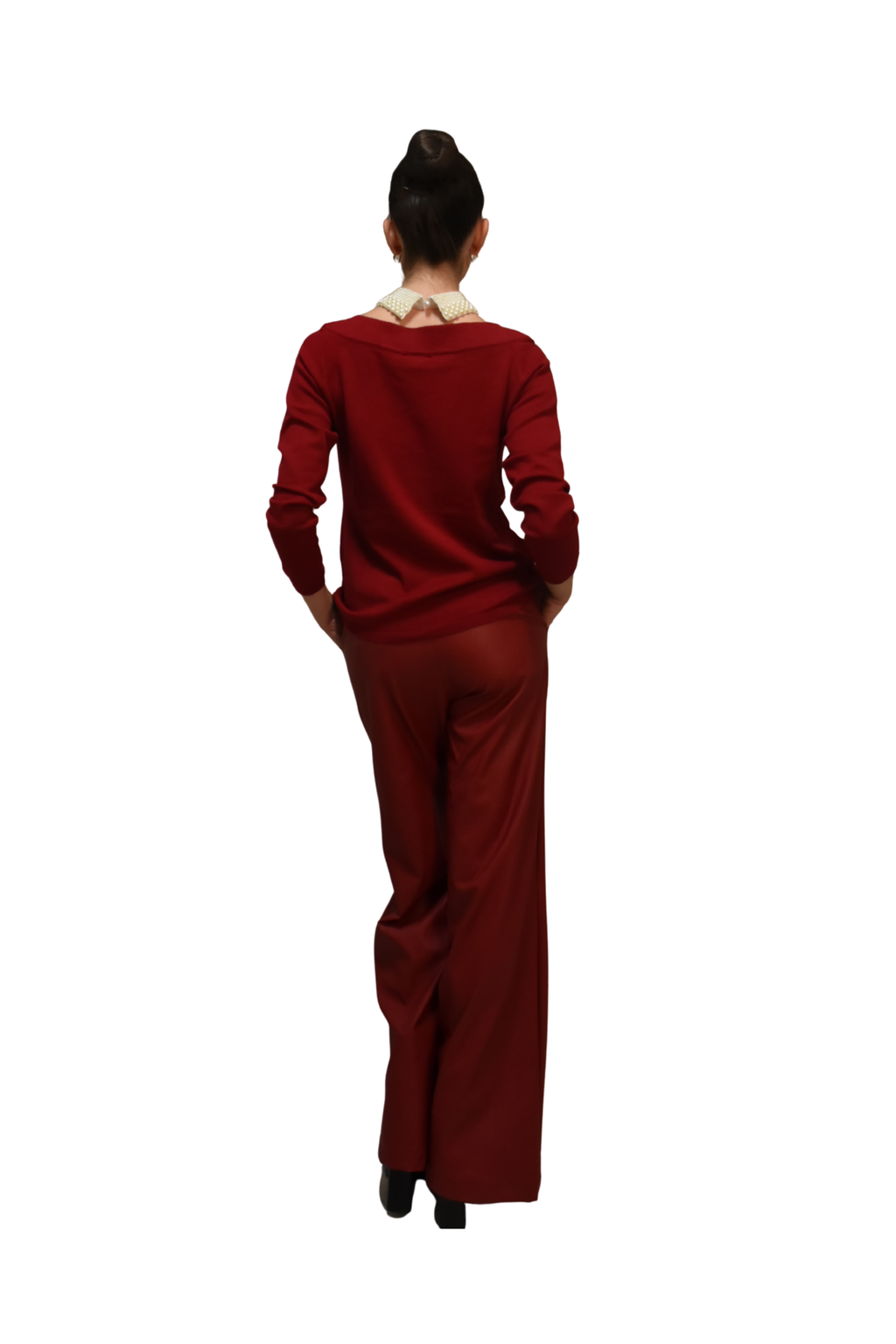 Maglia con colletto di perle LAFTY LIE