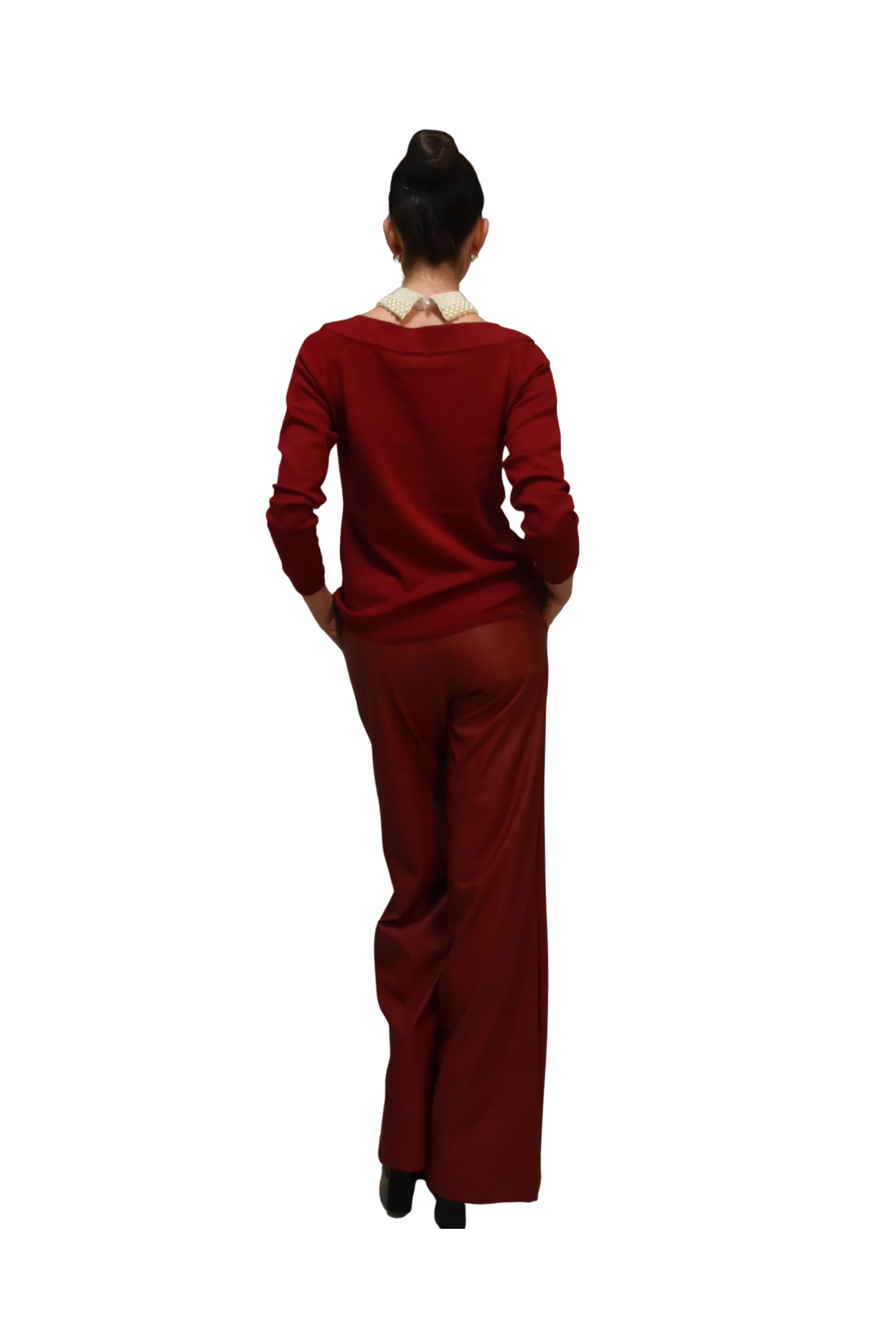 Maglia con colletto di perle LAFTY LIE