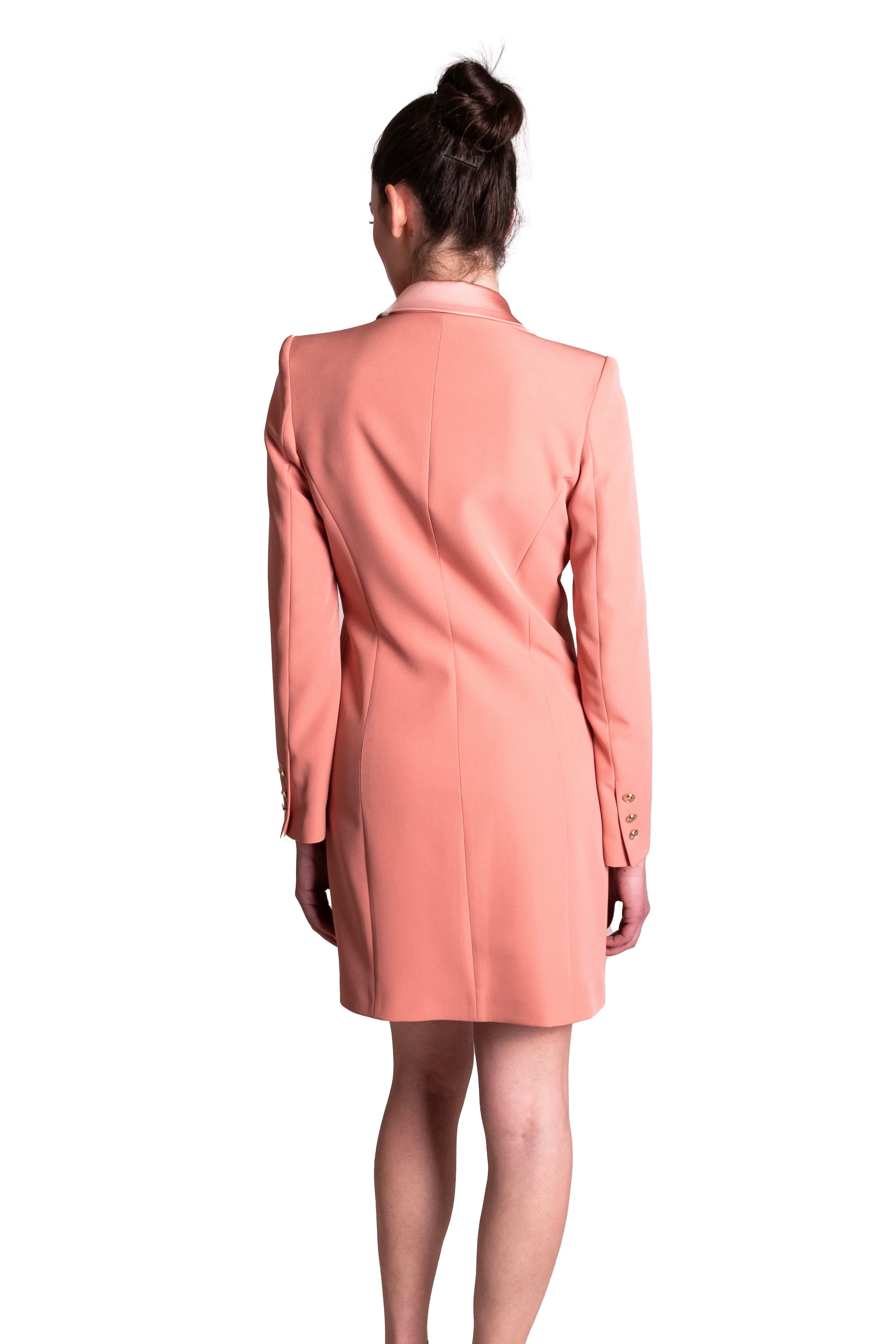 Abito robe-manteau con revers lucidi CLO'