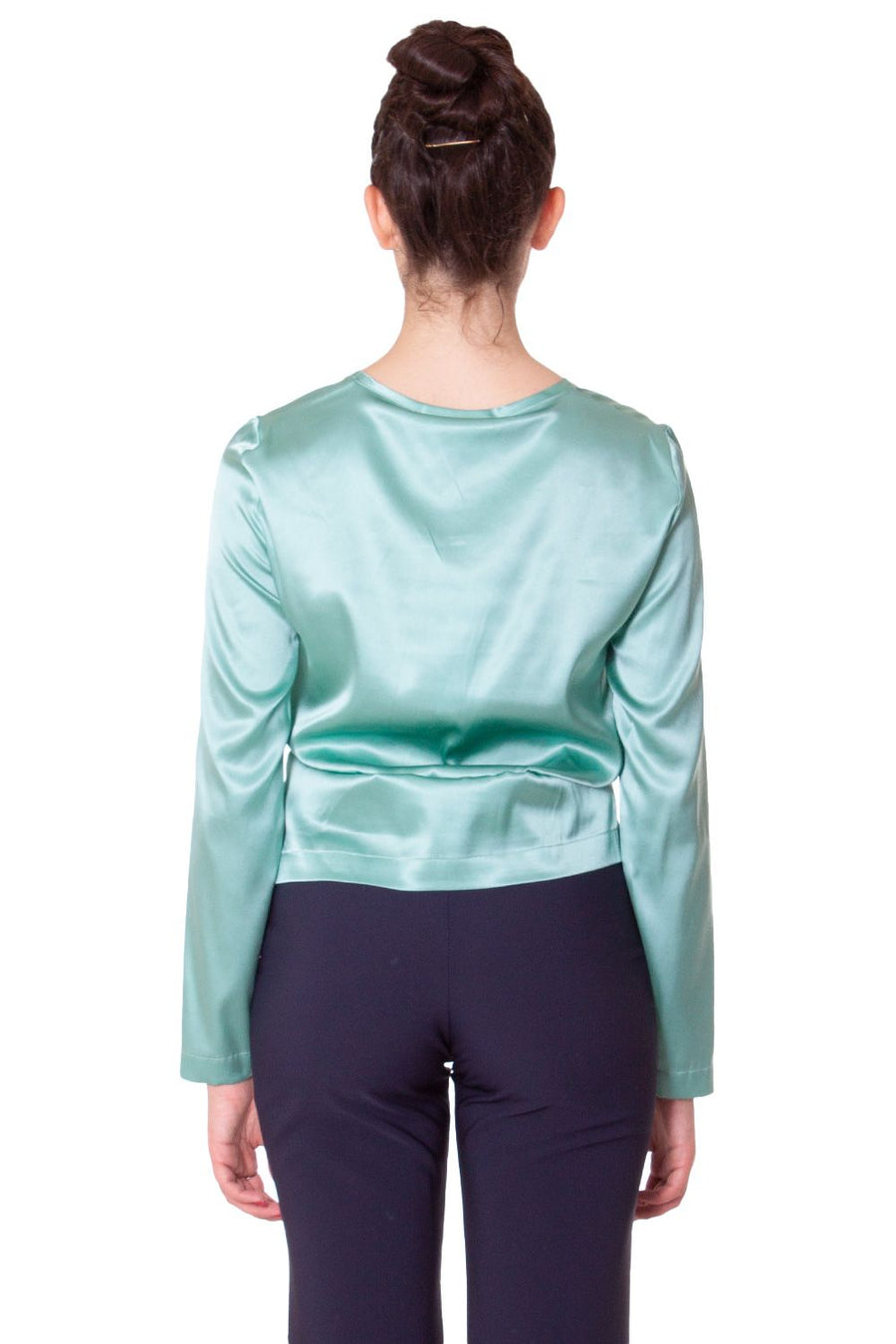 Blusa In Raso Di Seta Stretch  SOLOTRE