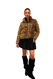 Piumino maculato con paillettes all-over Z.O.E.