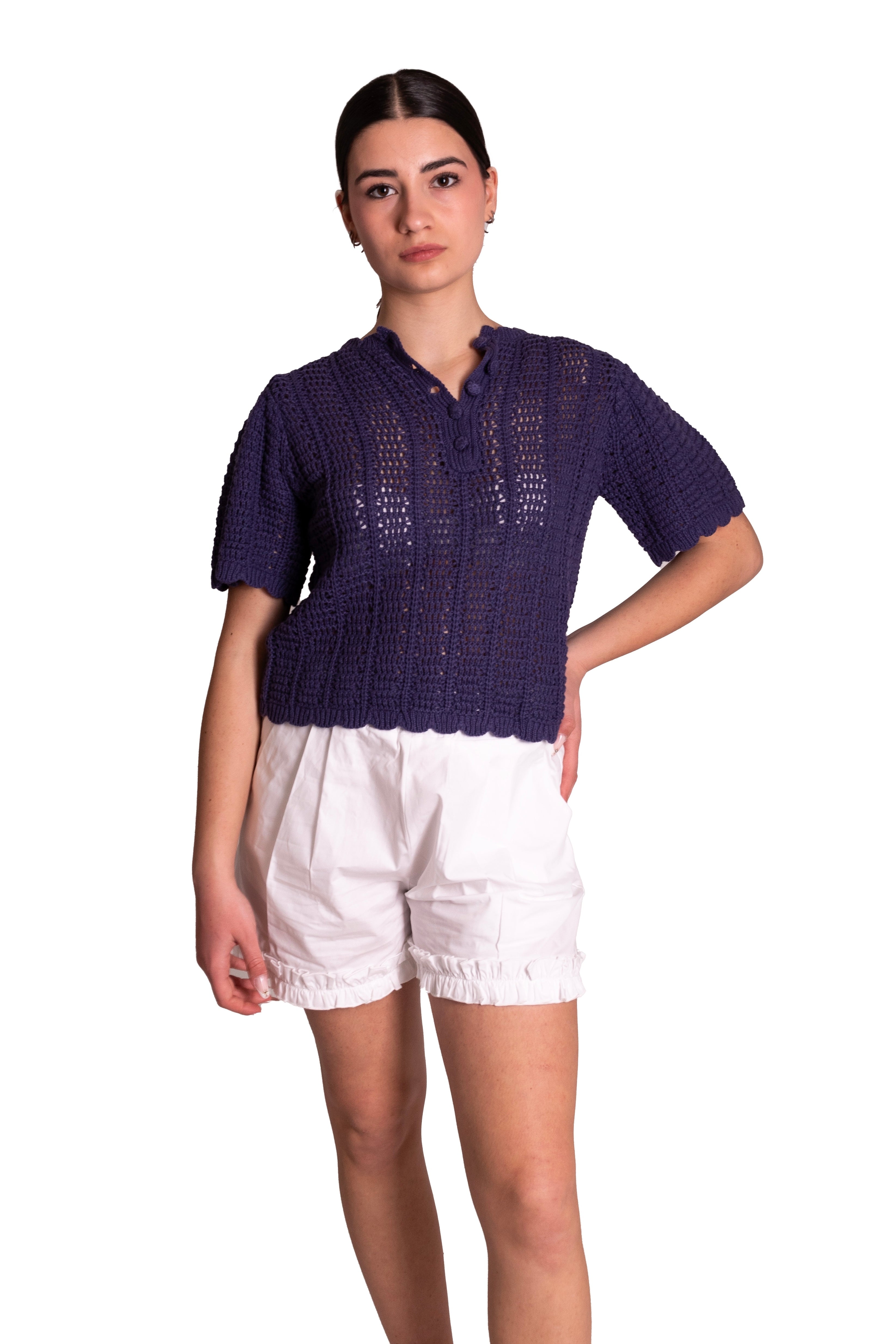 Maglia lavorata all'uncinetto MEISIE