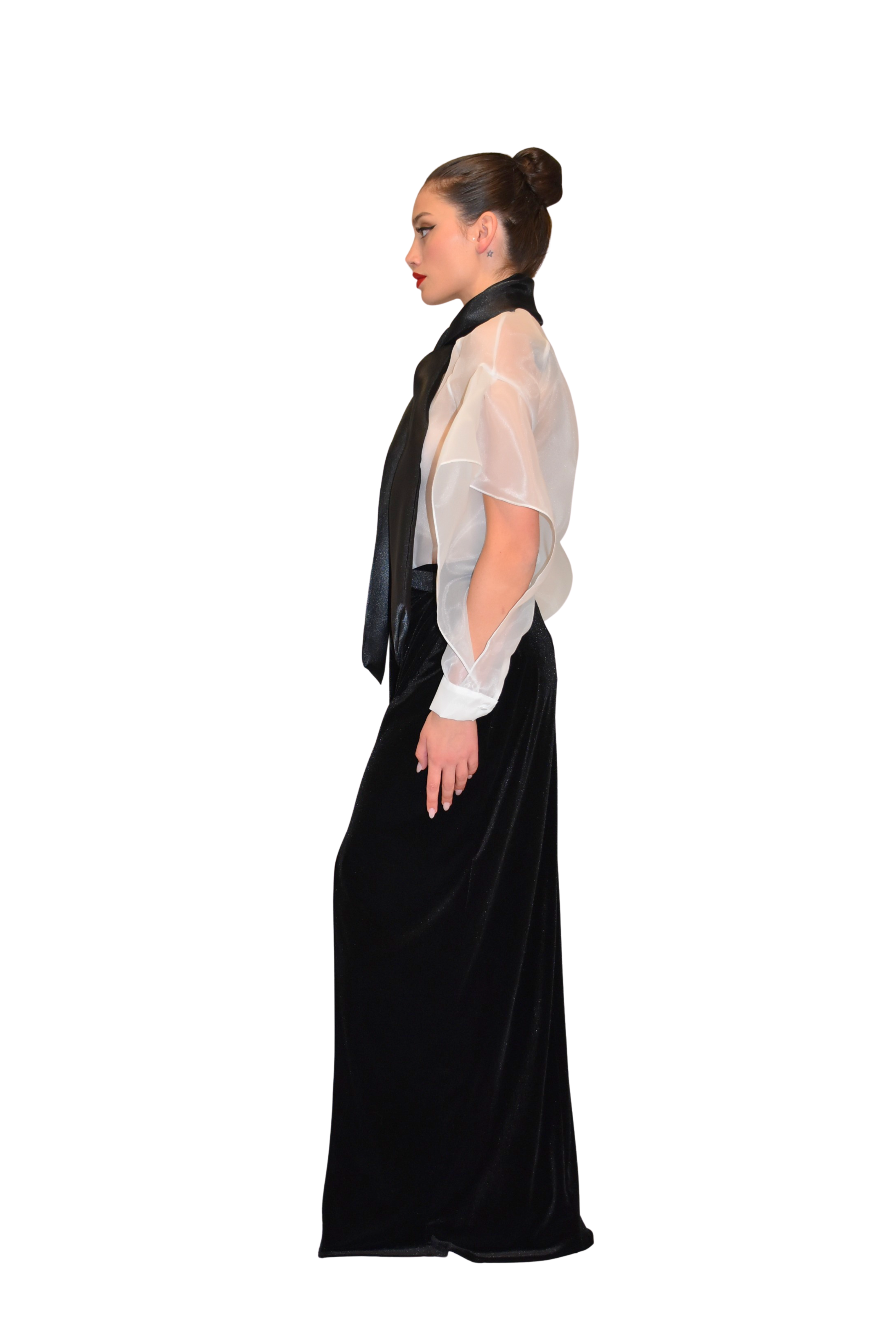 Camicia in organza con fiocco ATELIER LEGORA