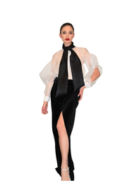 Camicia in organza con fiocco ATELIER LEGORA