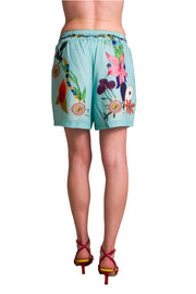 Shorts in cotone con ramage PAPERLACE