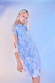 Camicione in cotone con maniche in organza Z.O.E.