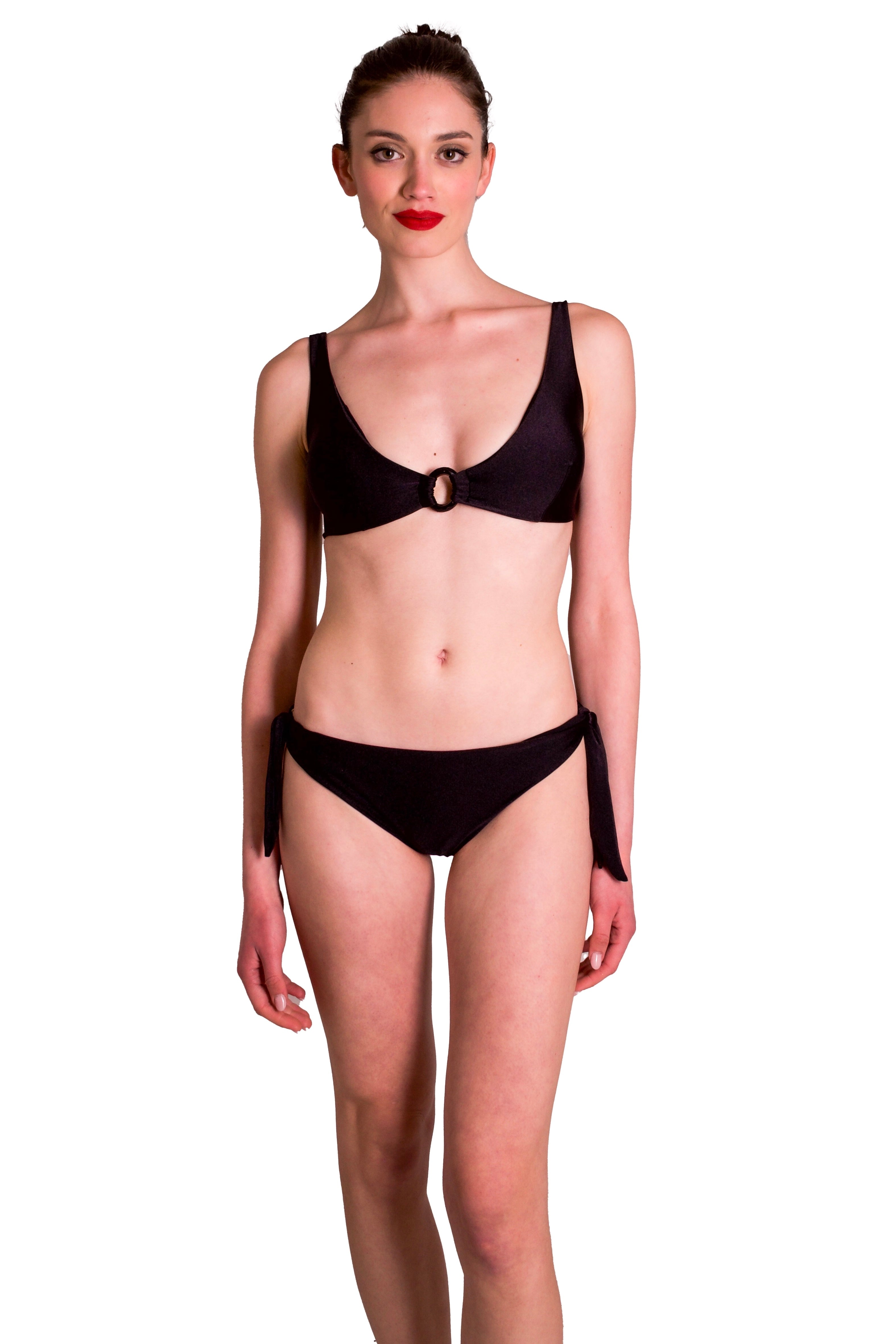 Costume bikini triangolo con coppe dettaglio cerchio ILARIA VITAGLIANO