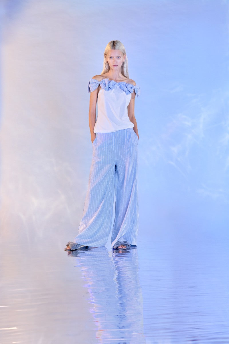 T-shirt di cotone applicazione fiocchi Z.O.E.